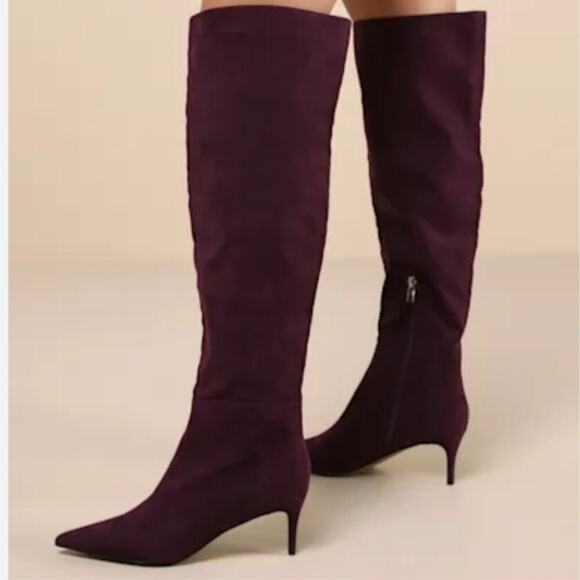Lulus Shoes - Lulu's Suede Knee High boots